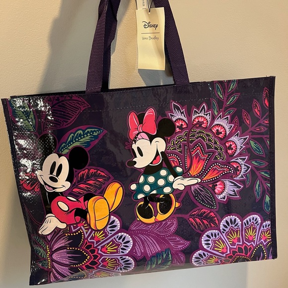 Disney Handbags - NWT Disney Mickey Mouse & Minnie Mouse Vera Bradley Market Tote